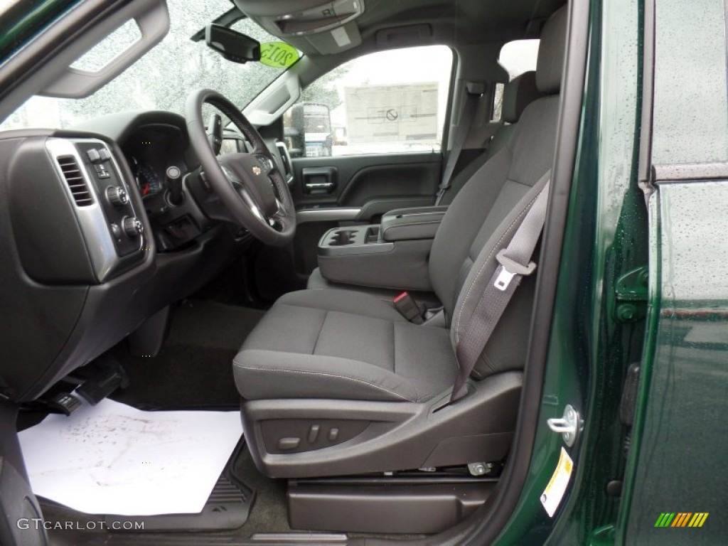 Jet Black Interior 2015 Chevrolet Silverado 2500HD LT Double Cab 4x4 Photo #99201808