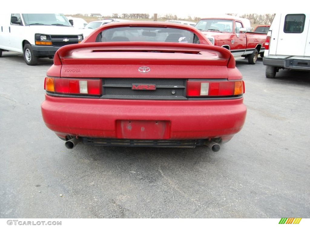 1991 MR2 Coupe - Crimson Red / Black photo #4