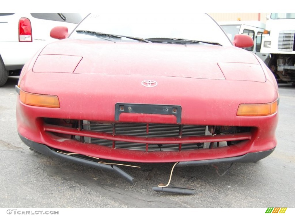1991 MR2 Coupe - Crimson Red / Black photo #8