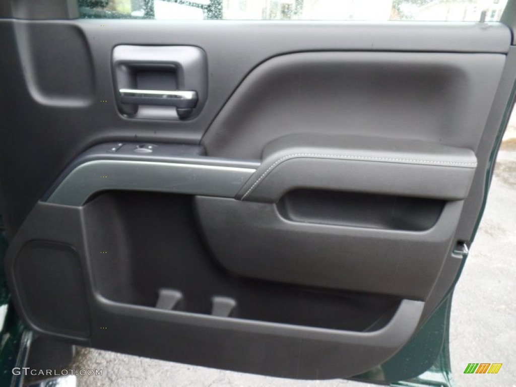 2015 Chevrolet Silverado 2500HD LT Double Cab 4x4 Jet Black Door Panel Photo #99202952