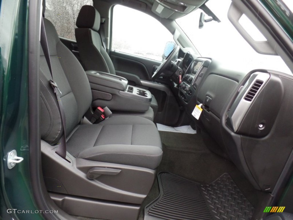 Jet Black Interior 2015 Chevrolet Silverado 2500HD LT Double Cab 4x4 Photo #99202974