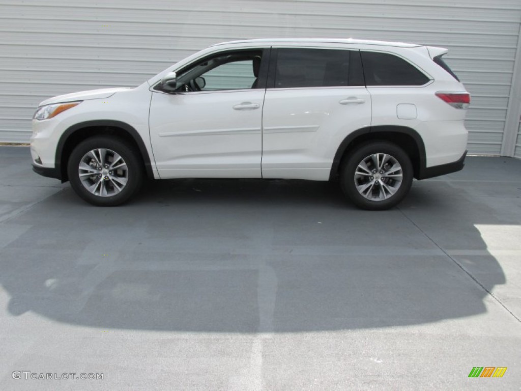 Blizzard Pearl White 2015 Toyota Highlander XLE Exterior Photo #99205593