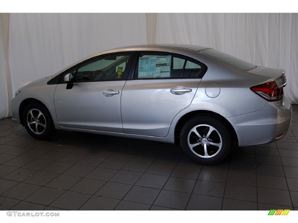 2015 Civic SE Sedan - Alabaster Silver Metallic / Black photo #8