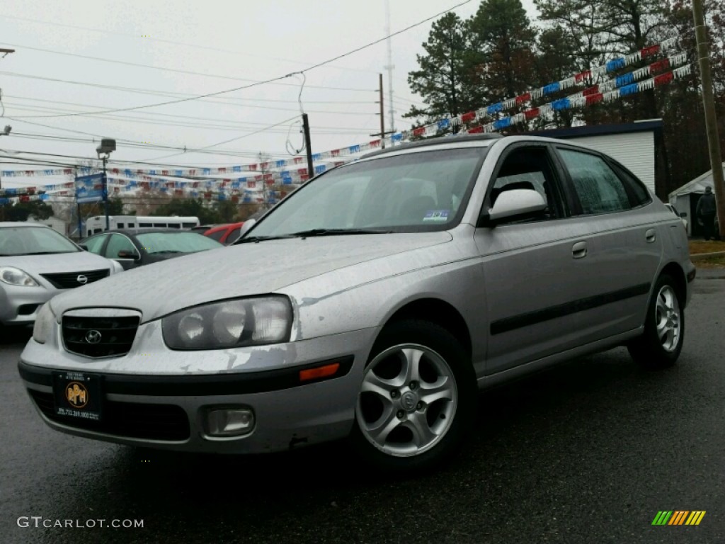 2003 Elantra GT Hatchback - Silver Pewter / Dark Gray photo #1