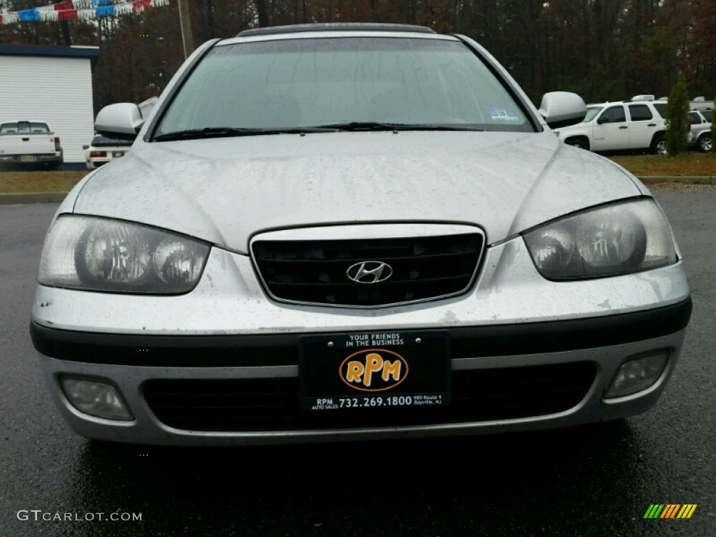 2003 Elantra GT Hatchback - Silver Pewter / Dark Gray photo #4