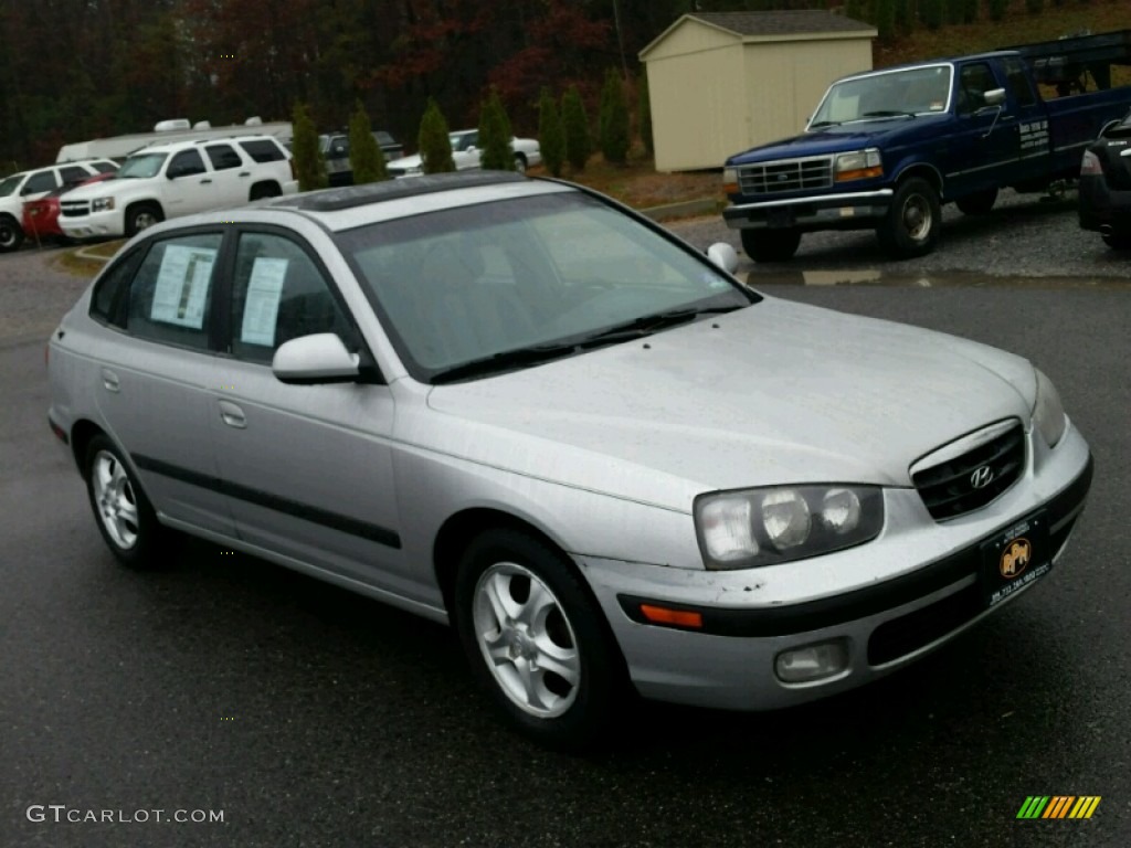 2003 Elantra GT Hatchback - Silver Pewter / Dark Gray photo #5