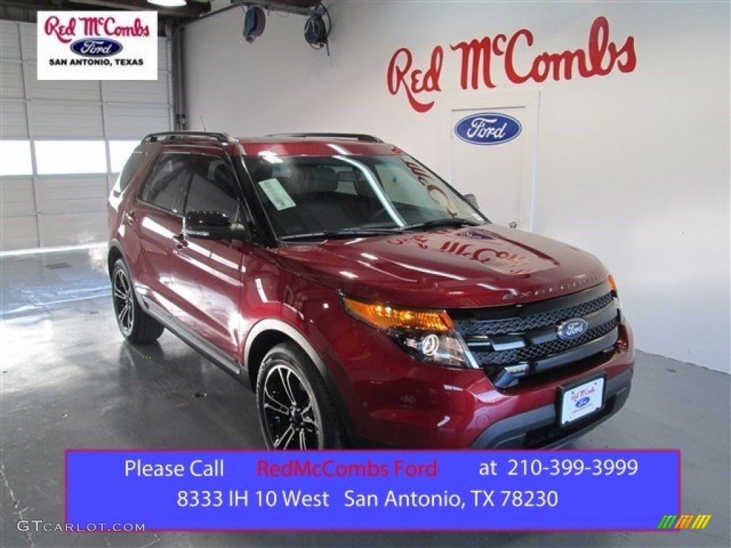 2015 Explorer Sport 4WD - Ruby Red / Sport Charcoal Black photo #1