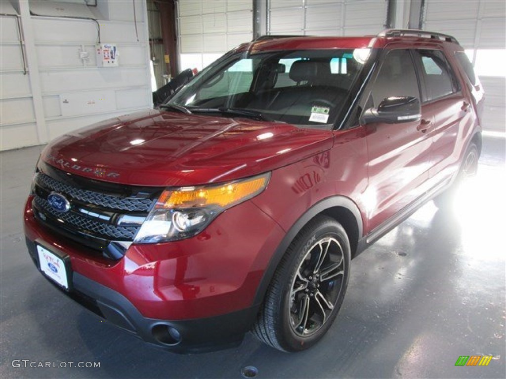 2015 Explorer Sport 4WD - Ruby Red / Sport Charcoal Black photo #3