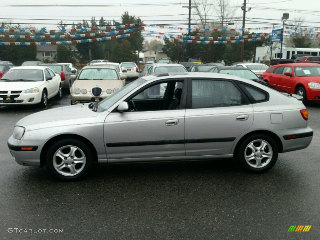Silver Pewter 2003 Hyundai Elantra GT Hatchback Exterior Photo #99210201