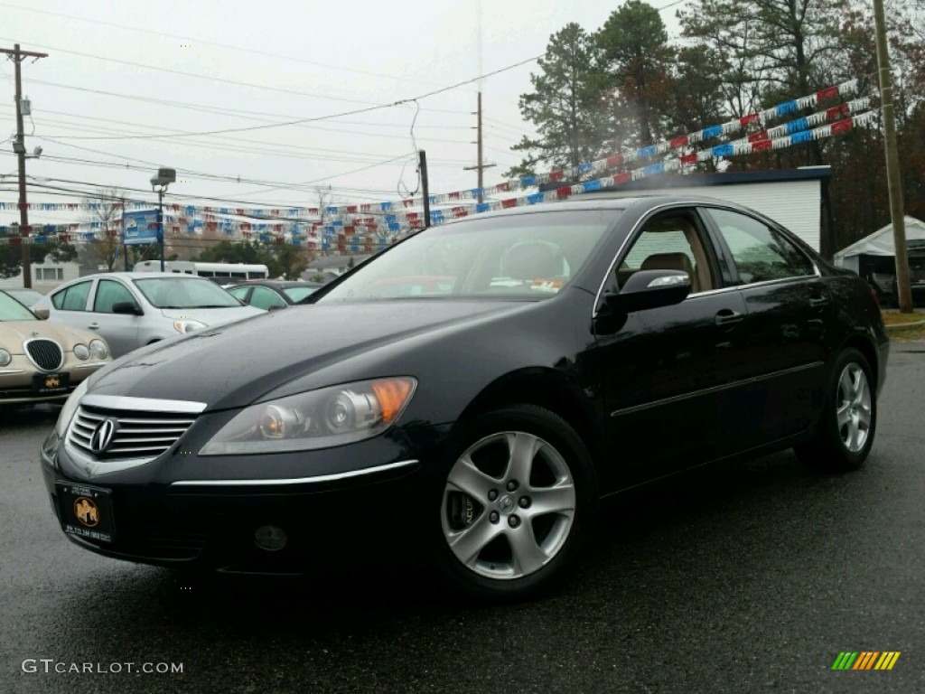 2005 RL 3.5 AWD Sedan - Nighthawk Black Pearl / Taupe photo #1