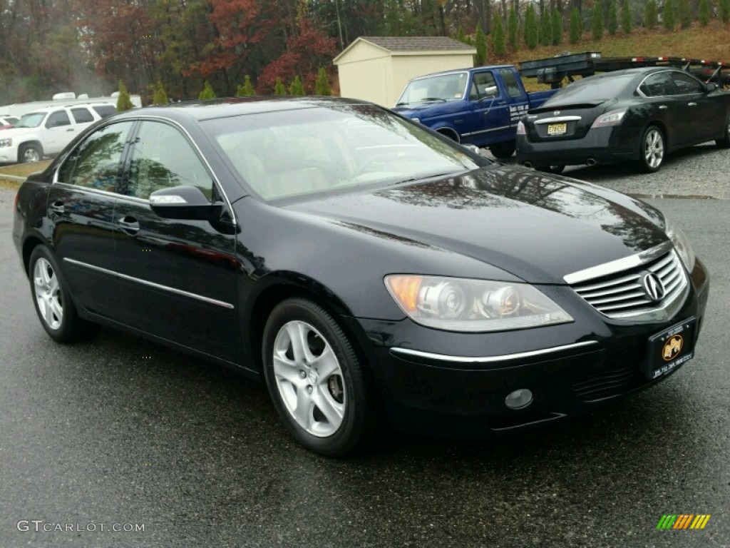 2005 RL 3.5 AWD Sedan - Nighthawk Black Pearl / Taupe photo #5