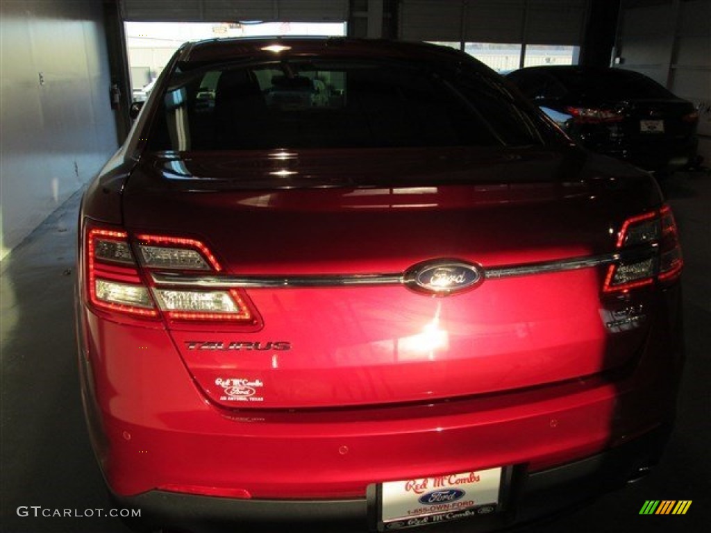 2015 Taurus SEL - Ruby Red Metallic / Dune photo #5