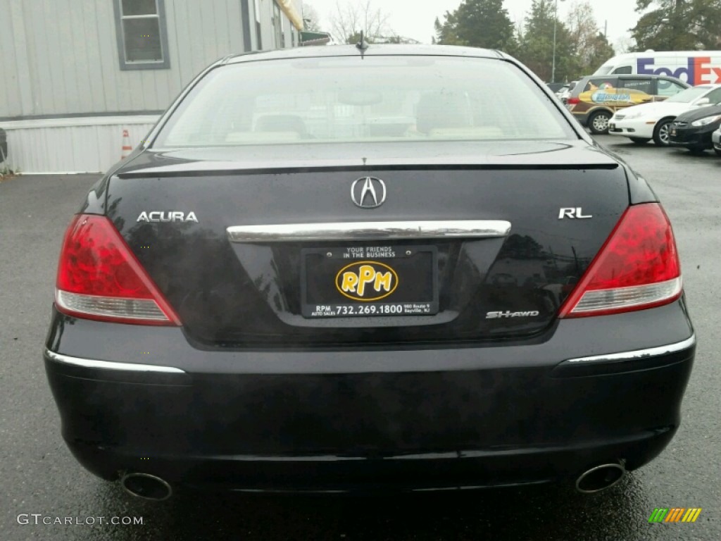 2005 RL 3.5 AWD Sedan - Nighthawk Black Pearl / Taupe photo #14