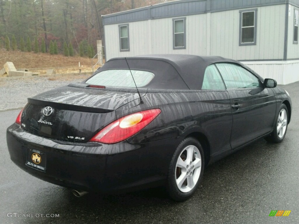 2006 Solara SLE V6 Convertible - Black / Dark Stone photo #13