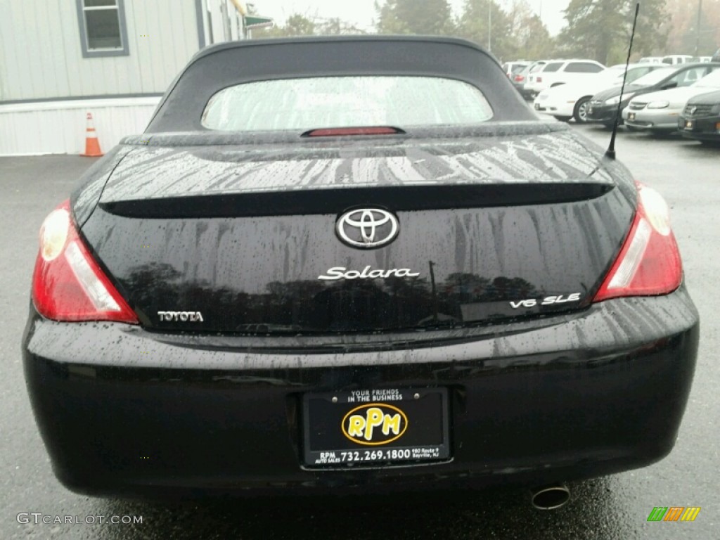 2006 Solara SLE V6 Convertible - Black / Dark Stone photo #14