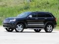 2011 Brilliant Black Crystal Pearl Jeep Grand Cherokee Overland 4x4  photo #2