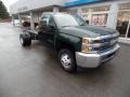 Rainforest Green Metallic - Silverado 3500HD WT Regular Cab 4x4 Chassis Photo No. 3