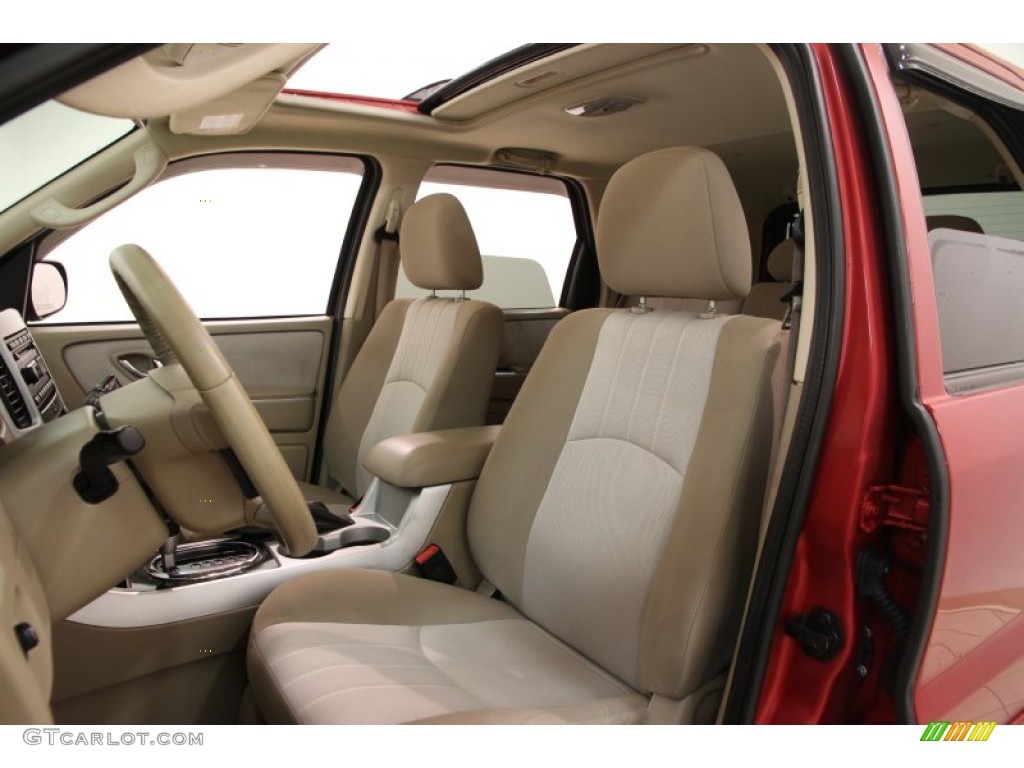 2007 Mariner Luxury 4WD - Vivid Red Metallic / Black/Light Parchment photo #5