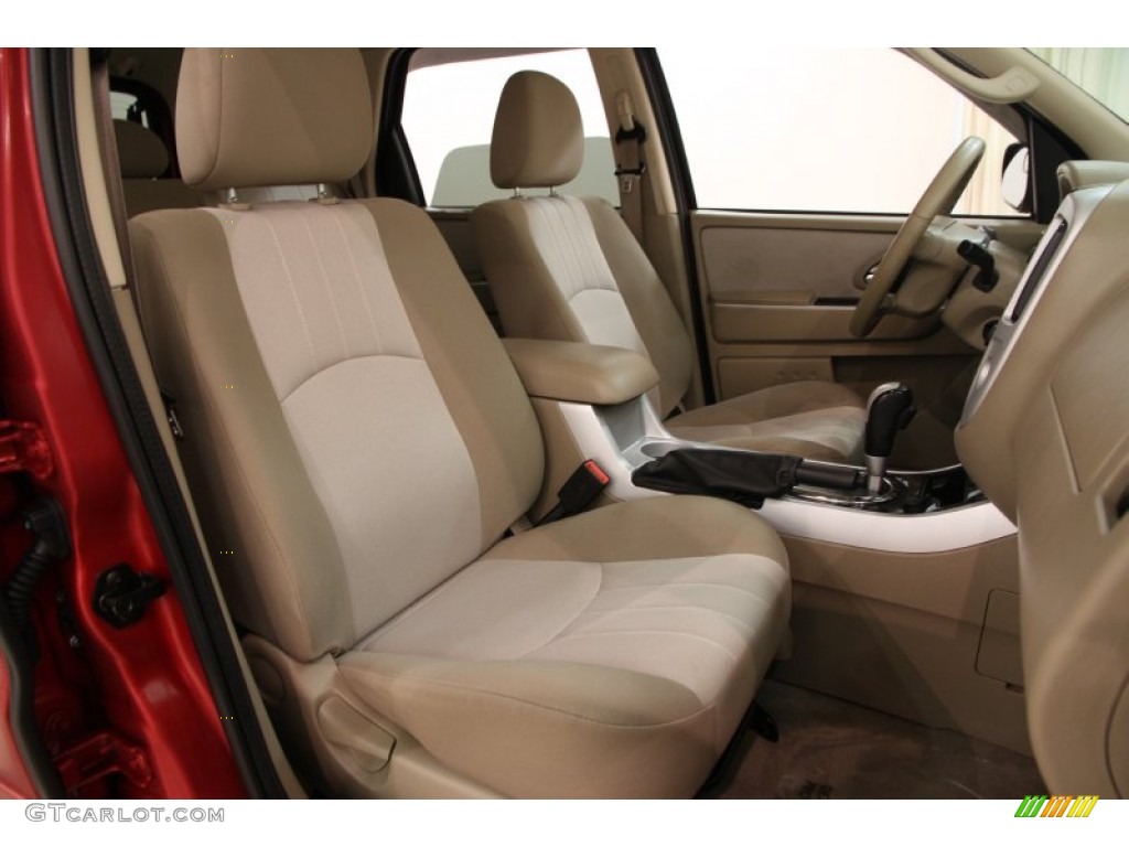 2007 Mariner Luxury 4WD - Vivid Red Metallic / Black/Light Parchment photo #10