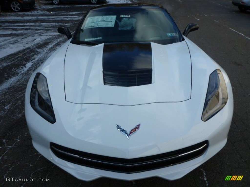 2015 Corvette Stingray Coupe Z51 - Arctic White / Jet Black photo #8