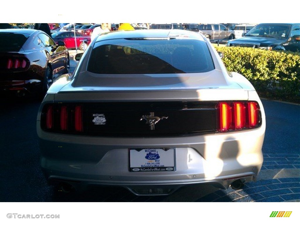 2015 Mustang V6 Coupe - Ingot Silver Metallic / Ebony photo #6