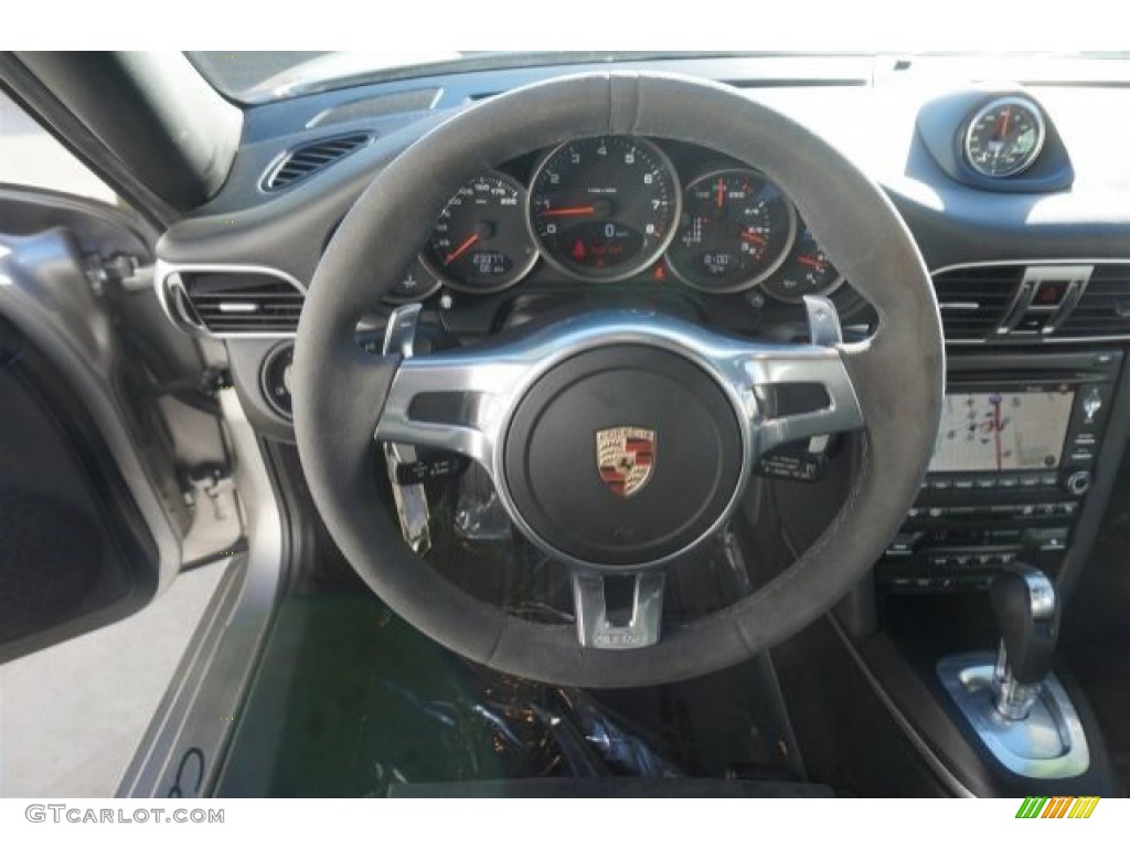 2012 Porsche 911 Carrera GTS Coupe Stone Grey Steering Wheel Photo #99218671