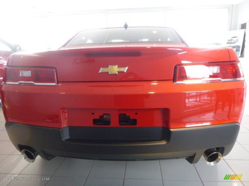 2015 Camaro LS Coupe - Red Hot / Black photo #4