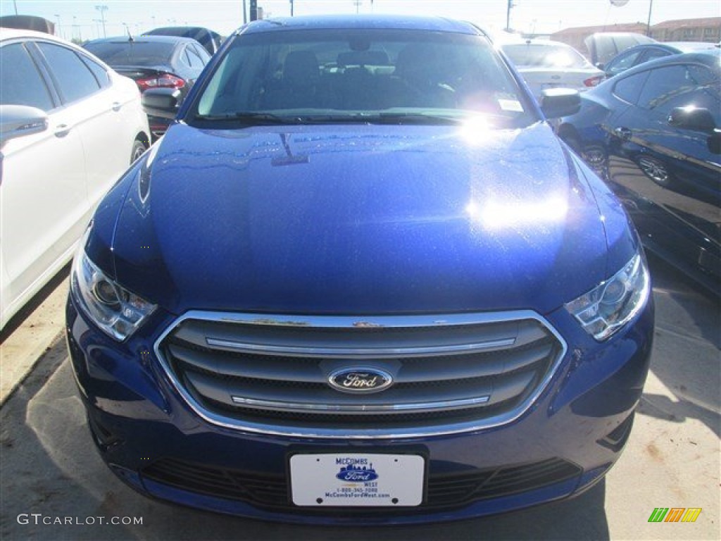 2015 Taurus SE - Deep Impact Blue Metallic / Dune photo #27