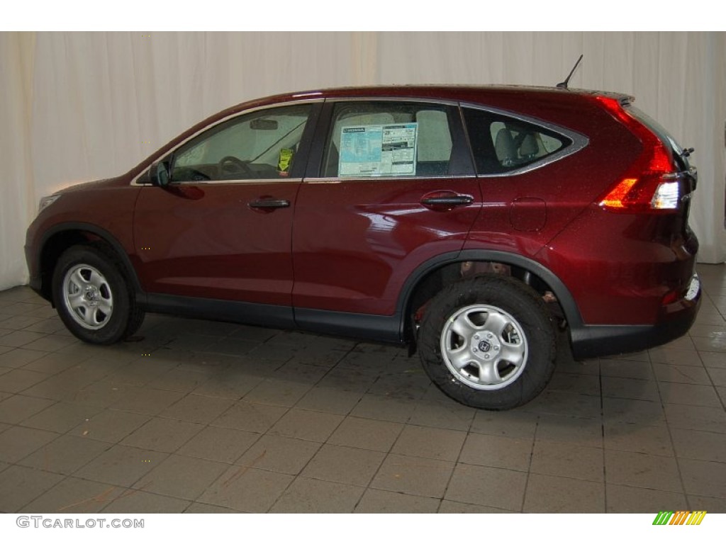 2015 CR-V LX - Basque Red Pearl II / Gray photo #10