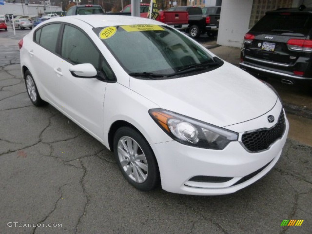 Snow White Pearl 2014 Kia Forte LX Exterior Photo #99219925