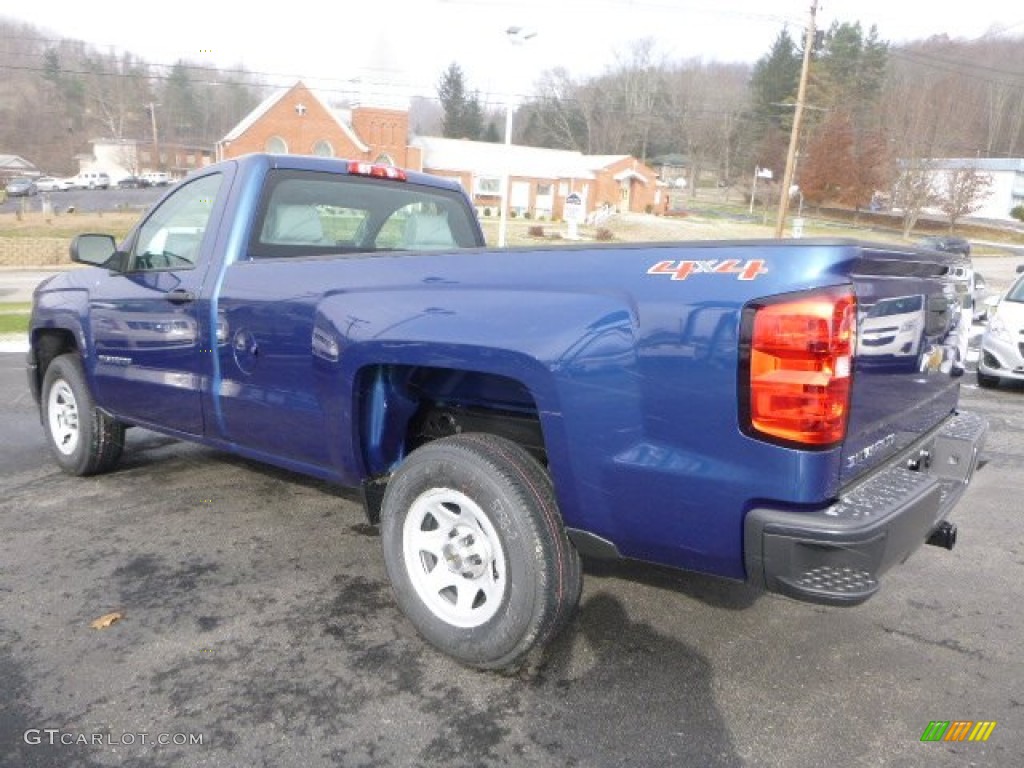 2015 Silverado 1500 WT Regular Cab 4x4 - Deep Ocean Blue Metallic / Dark Ash/Jet Black photo #6