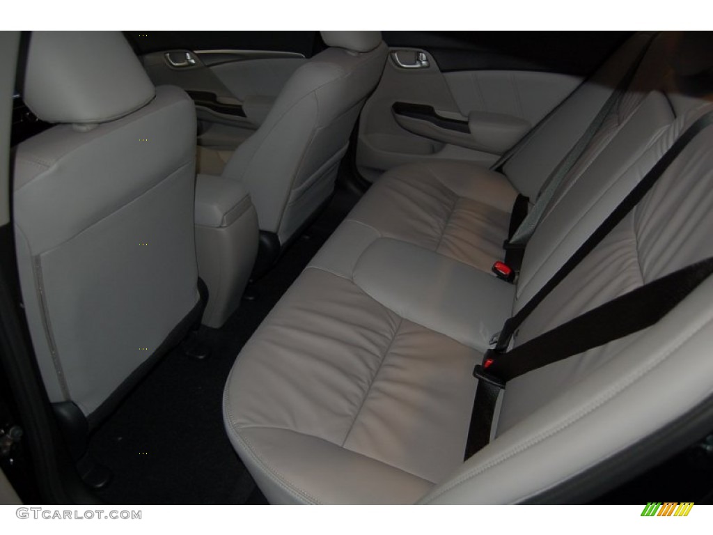 2015 Civic EX-L Sedan - Crystal Black Pearl / Gray photo #24