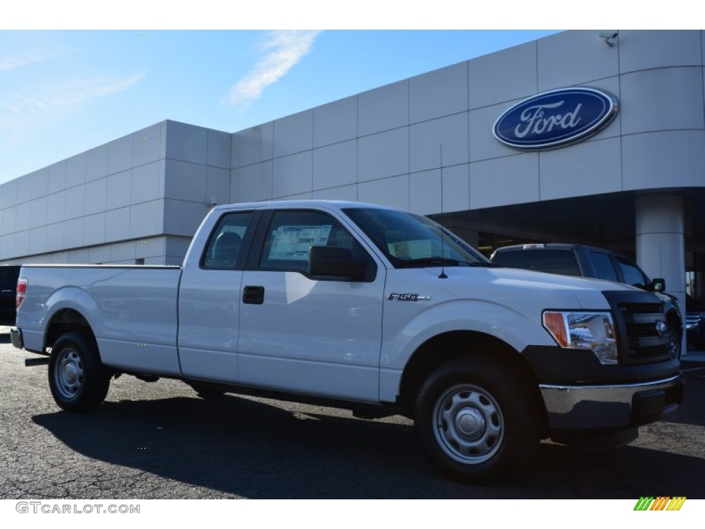2014 F150 XL SuperCab - Oxford White / Steel Grey photo #1