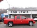 2007 Flame Red Dodge Dakota SLT Quad Cab 4x4  photo #1