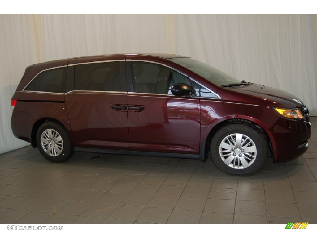 2015 Odyssey LX - Dark Cherry Pearl / Beige photo #5