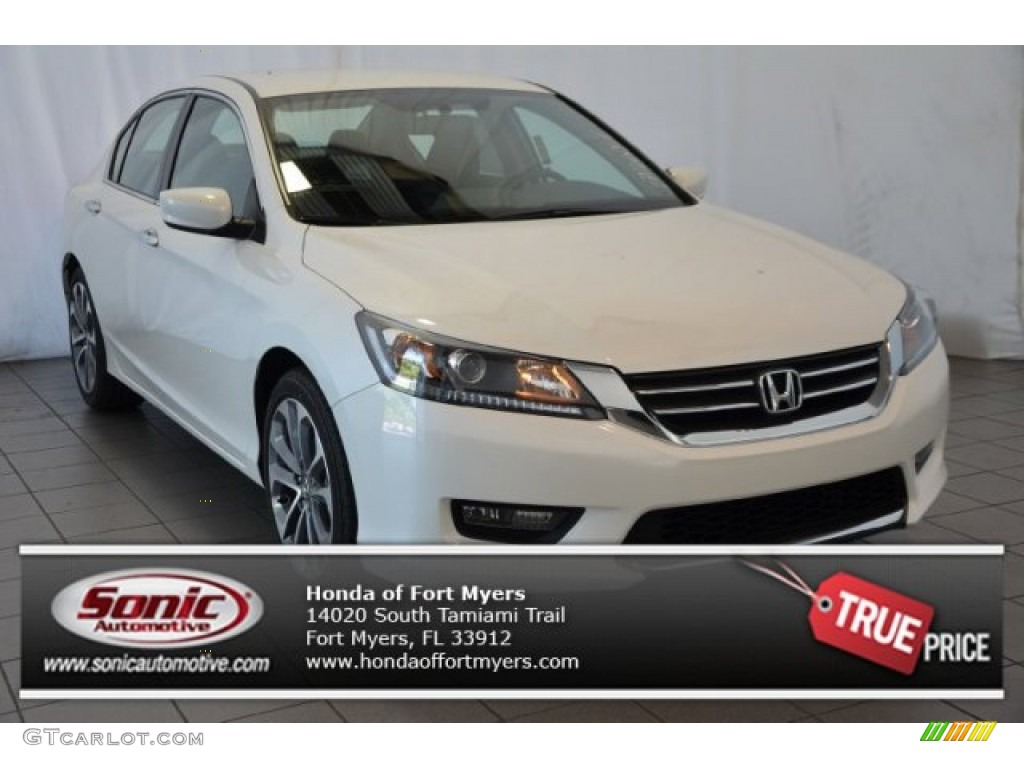 2015 Accord LX Sedan - White Orchid Pearl / Ivory photo #1