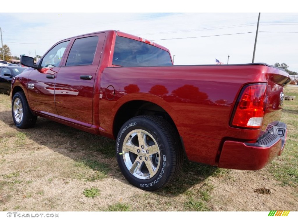 2015 1500 Express Crew Cab - Deep Cherry Red Crystal Pearl / Black/Diesel Gray photo #2