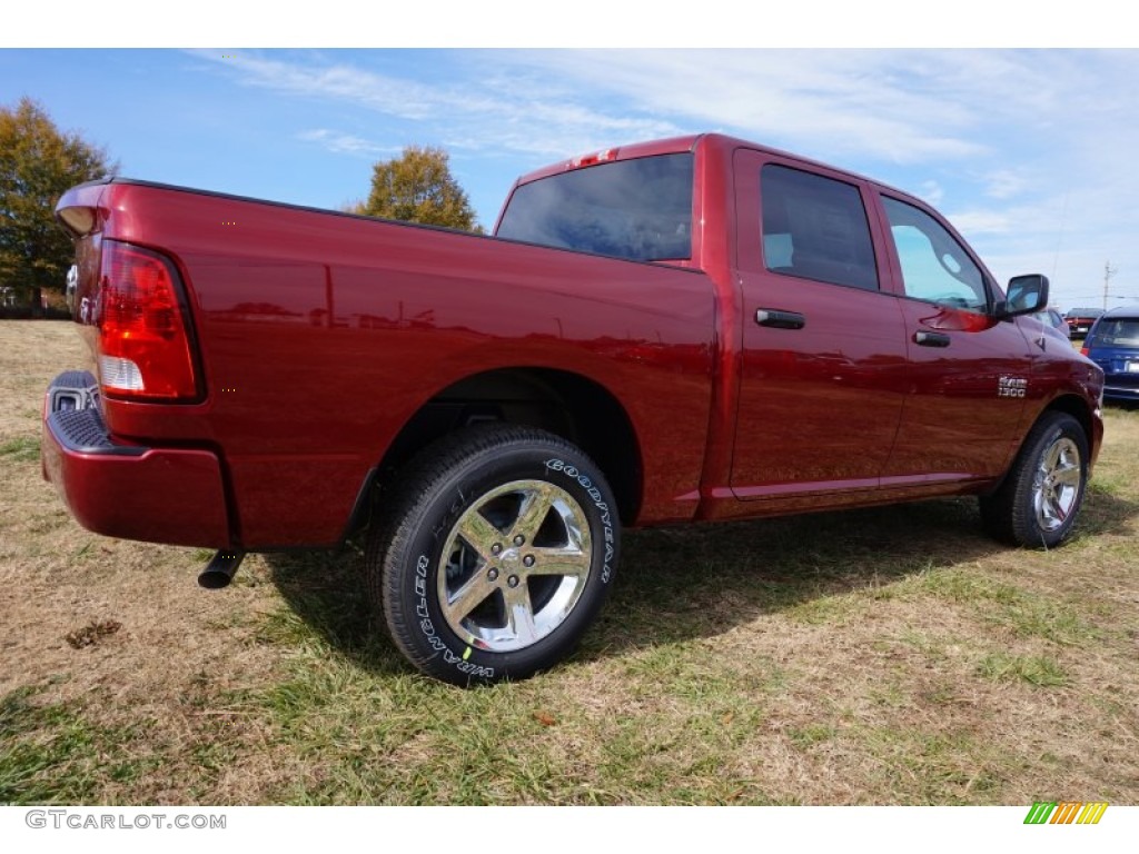 2015 1500 Express Crew Cab - Deep Cherry Red Crystal Pearl / Black/Diesel Gray photo #3