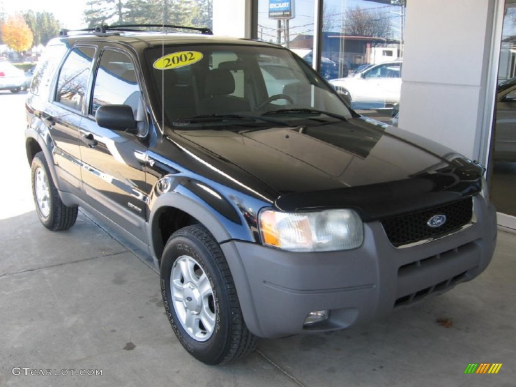 2002 Escape XLT V6 4WD - Black Clearcoat / Medium Graphite photo #1
