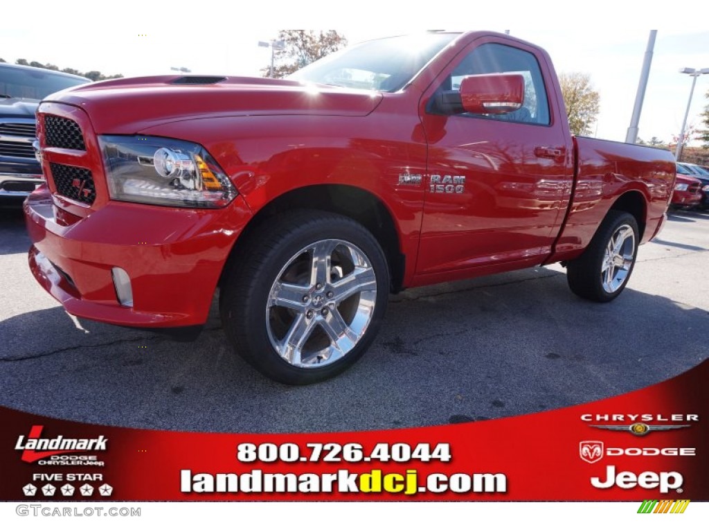 2015 1500 Sport Regular Cab - Flame Red / Black photo #1
