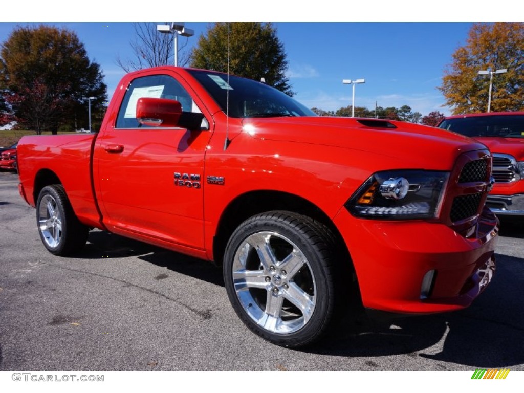 Flame Red 2015 Ram 1500 Sport Regular Cab Exterior Photo #99226000