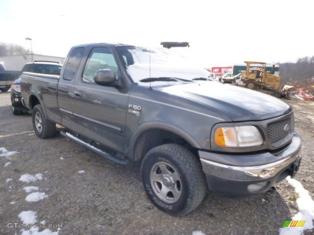 2002 F150 XLT SuperCab 4x4 - Dark Shadow Grey Metallic / Medium Graphite photo #1