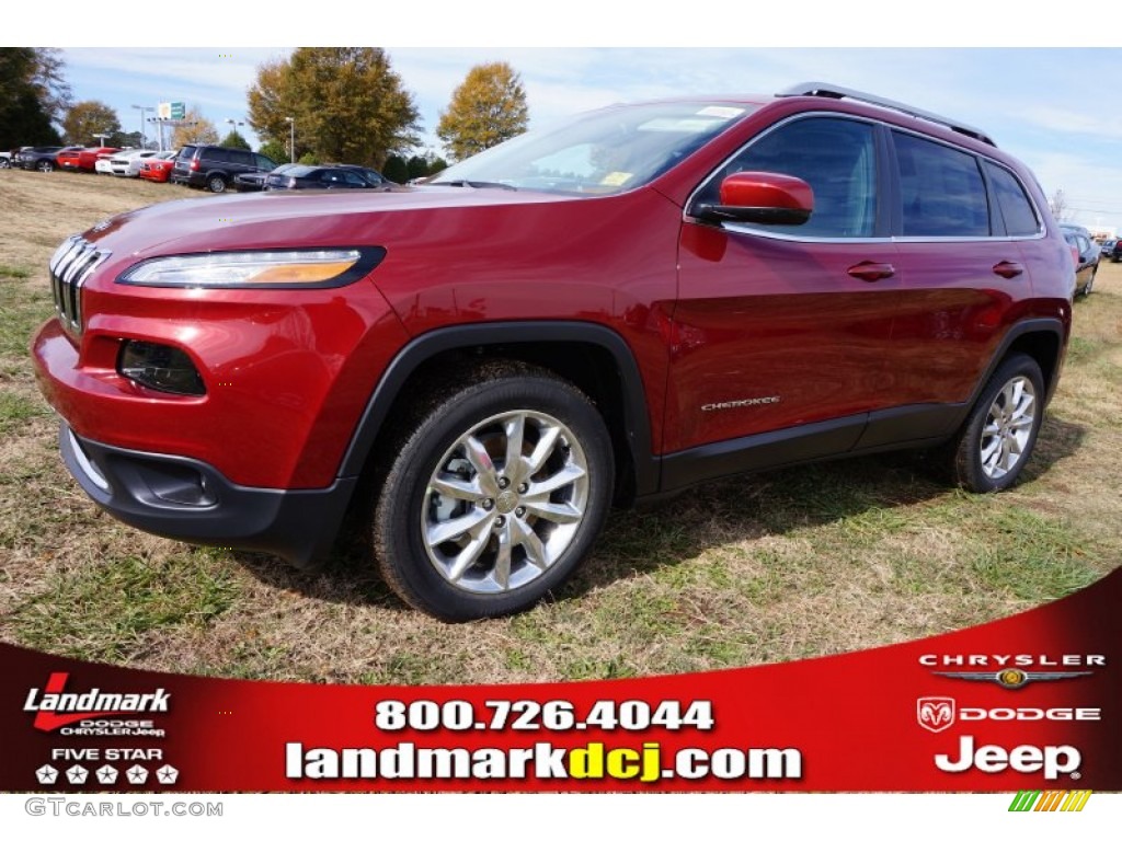 2015 Cherokee Limited - Deep Cherry Red Crystal Pearl / Black photo #1