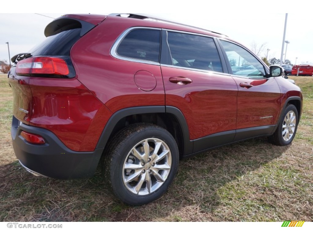 2015 Cherokee Limited - Deep Cherry Red Crystal Pearl / Black photo #3