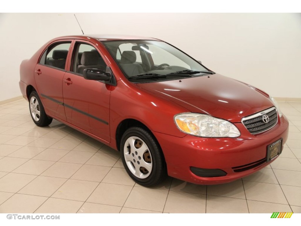 2006 Corolla CE - Impulse Red Pearl / Stone photo #1