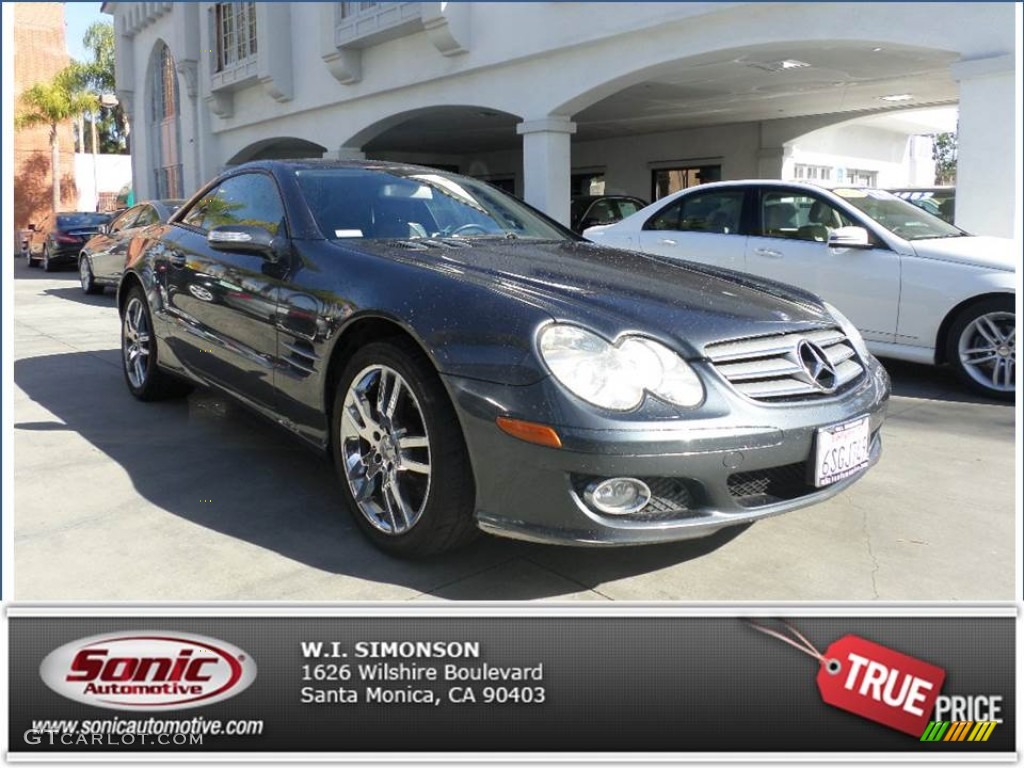 2008 SL 550 Roadster - Steel Grey Metallic / Black photo #1