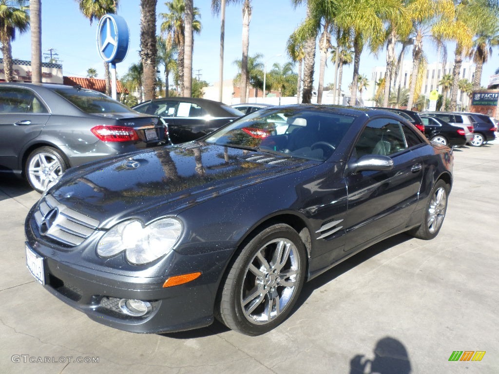Steel Grey Metallic 2008 Mercedes-Benz SL 550 Roadster Exterior Photo #99231971