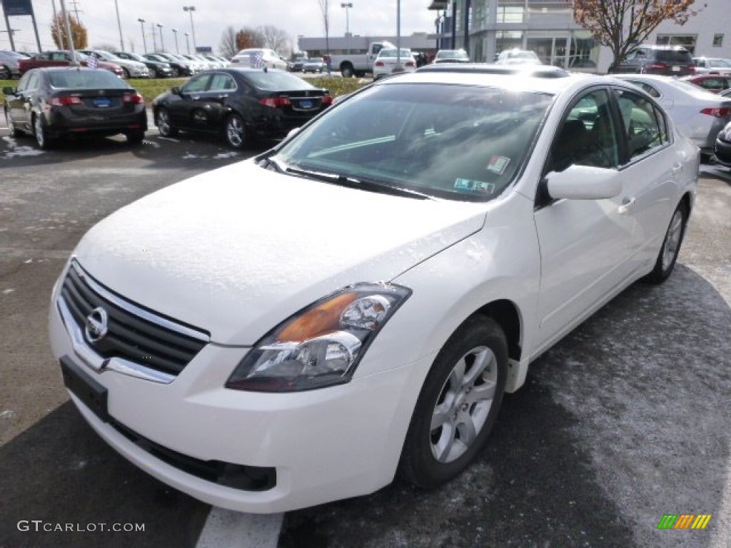 2008 Altima 2.5 S - Winter Frost Pearl / Charcoal photo #3