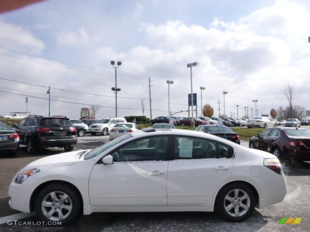 2008 Altima 2.5 S - Winter Frost Pearl / Charcoal photo #4