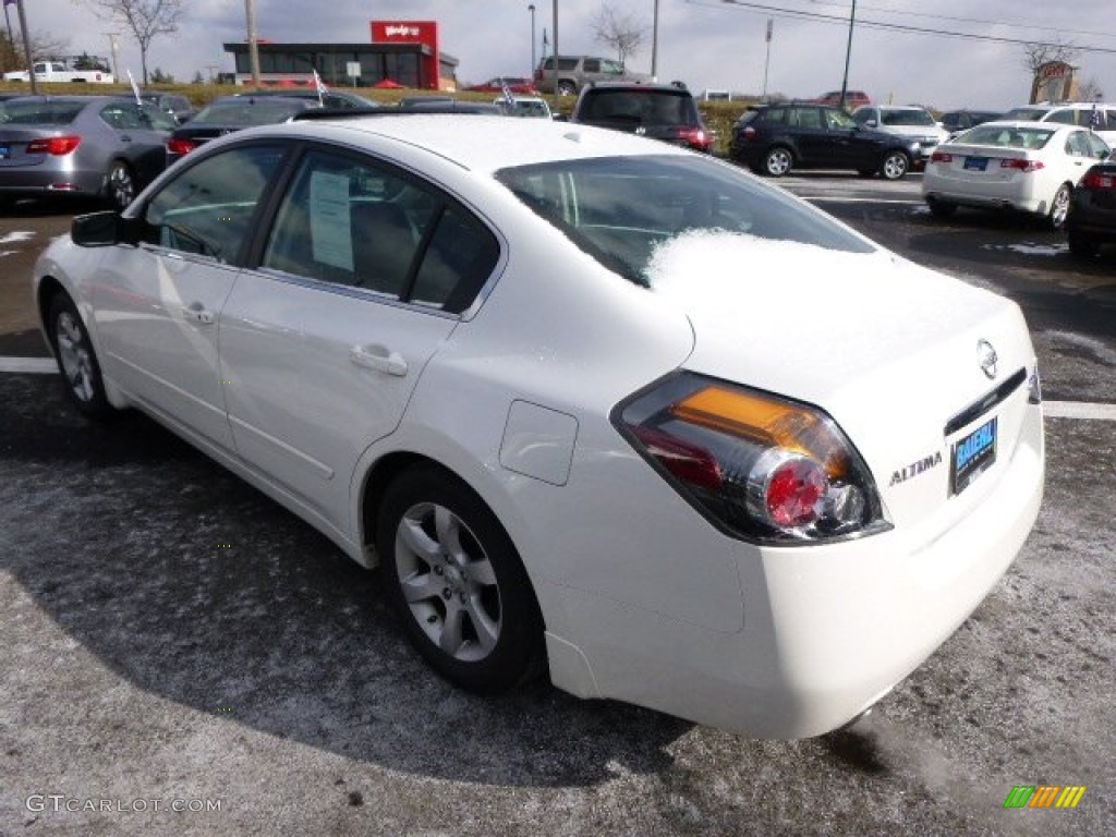2008 Altima 2.5 S - Winter Frost Pearl / Charcoal photo #5